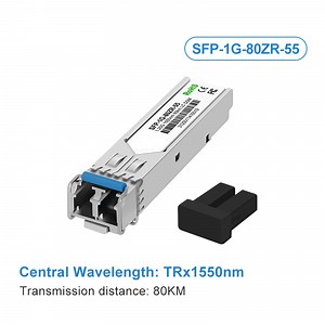 [Hot Item] Single Mode SFP Module 1550nm 80km Dual Fiber 1 25gbps