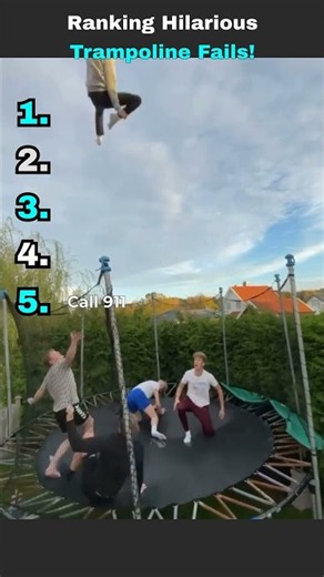 Trampoline Fails That Went Way Too Wrong #fail #funny #shorts