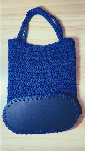 後編-かぎ針編み- 底板付きバッグ作りmovie 編み物 crochet