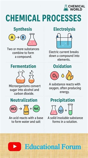 Types of Chemical Processes | Educational Forum