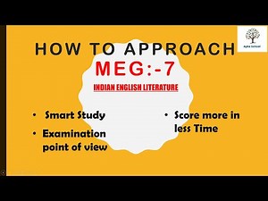 How to prepare MEG 7. How to get good marks in meg 7. IGNOU MEG 07. Indian English Literature