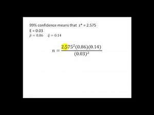 Sample Size (Proportions)