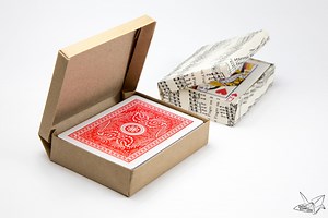 Useful Custom Size Hinged Origami Box - Playing Cards Box