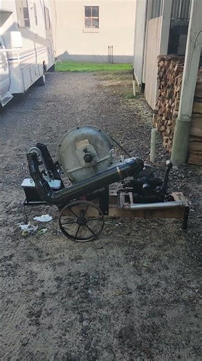 making bubbles with a 1947 Maytag washing machine engine.