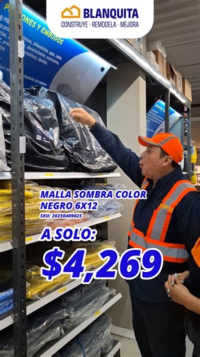 🌤️ ¡Sombra fresca donde la necesites! 🖤 La malla sombra Somaba negra 6x12 es ideal para cubrir patios, cocheras, viveros o áreas al aire libre. 💪 Resistente al sol, fácil de instalar y con un diseño que protege sin perder estilo. 📅 Oferta válida hasta el 30 de junio 2025 #Blanquita #FerreteriaBlanquita #PreciosIncreíbles #MallaSombra #Somaba #ProtecciónSolar #EspaciosFrescos #VeranoSinSufrir #SolBajoControl #Reynosa #Ferretería | BlanquitaMx