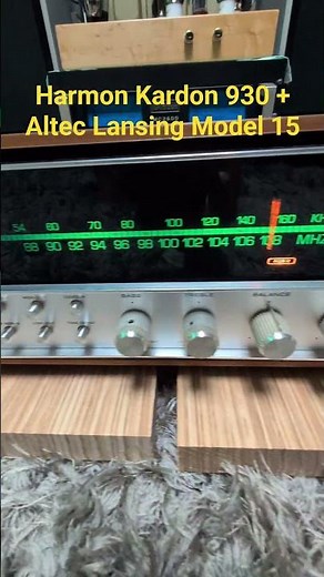 Harmon Kardon 930 + Altec Lansing Model 15