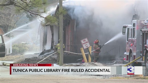Tunica Public Library fire ruled accidental