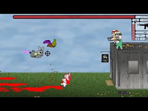 Bunny Invasion 2 Flash Game Playthrough - All Medals