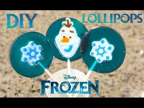 DIY DISNEY FROZEN Lollipops! How to make Homemade Lollipops EASY.