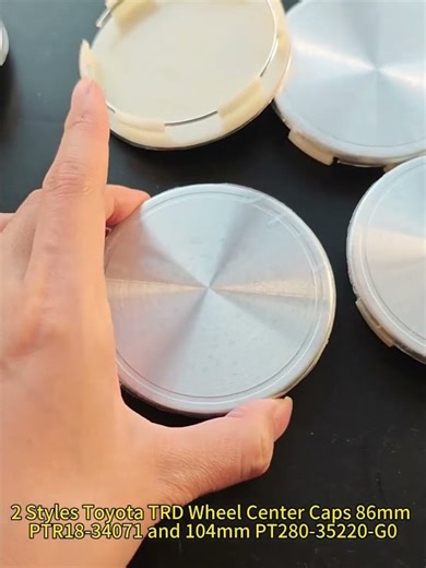 2 Styles Toyota TRD Wheel Center Caps 86mm PTR18-34071 and 104mm PT280-35220-G0 #ToyotaTRDCenterCaps