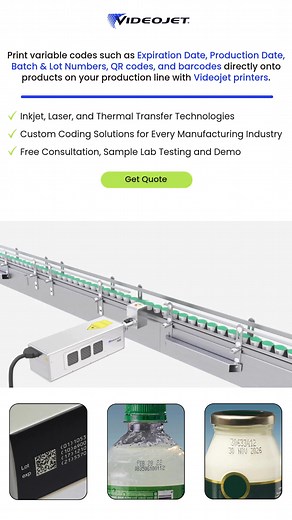 Discover the most suitable coding and marking solutions for your production with Videojet technologies. ✅ Inkjet, Laser and Thermal Transfer Technologies ✅ Efficient Coding Solutions for Your Production Line ✅ Free Consultation, Sample and Demo ✅ Coding Solutions with Minimum Consumption and Maintenance Costs Fill out the form now and we will contact you for the coding and marking solutions that best suit your production. | Videojet Technologies