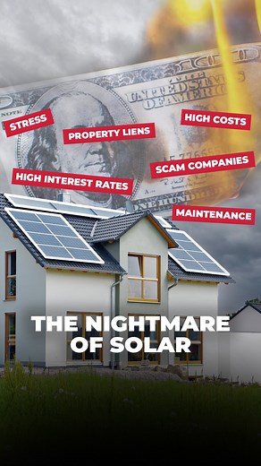 Solar Panels for your home are a scam! And @jasonrobertschmidt will tell you why. We know that they are all the rage but there's more you need to consider before making the change. Full video in bio 🎥 To subscribe to The Weekly Mail email distribution list, click on the link in our bio as well. What are your thought? Comment below. ☀️ #solarpanels #solarenergy #solarpower #realestate #realestateagent | Stockworth
