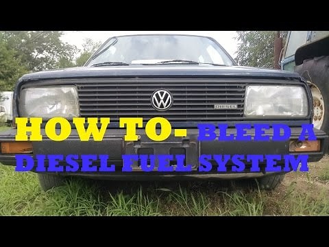 How to bleed a diesel fuel system