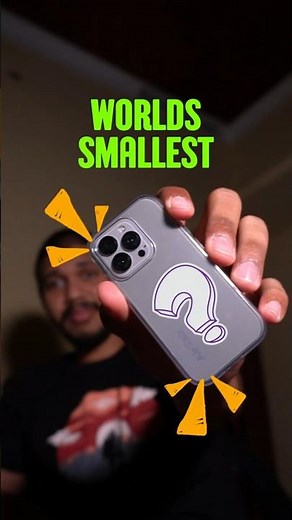 I tried the worlds smallest iphone !!! #contentcreatorgear #smartphone #iphone#SmallestiPhone