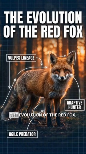 The Evolution of the Red Fox #fox #evolution