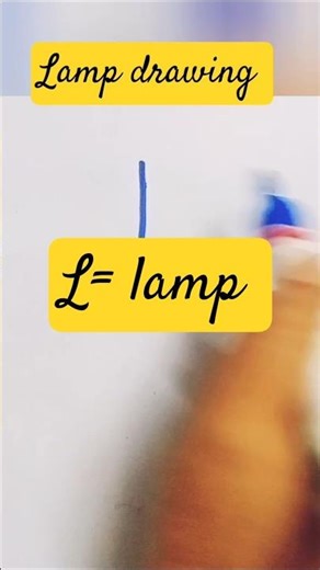 how to draw lamp / l= lamp / lamp drawing #lampdrawing #drawingideas #shorts #viral #lamp #trending