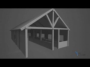 Creating a 3D Model in Blender - The Barn #01 Speed Modeling