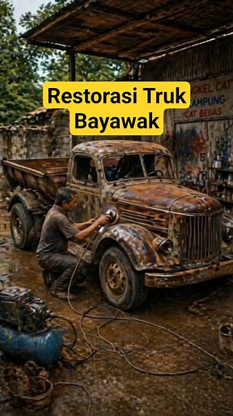 Restorasi Truk Bayawak Peninggalan Belanda