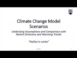 EESC Lecture 10 – Climate Model Scenarios