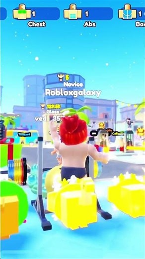 “From Novice to Muscle Beast 💪😱 | Roblox Gym Simulator”#edit #usa