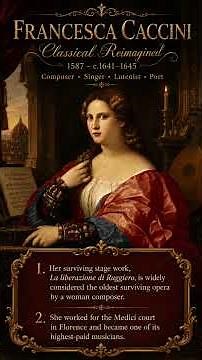 Francesca Caccini | Forgotten Baroque Genius Reimagined #music #classic# #female