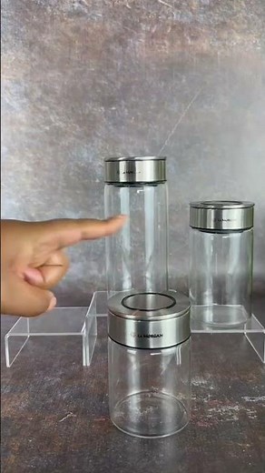 Le Morgan 3pc Glass Storage Jar
