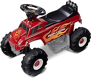 Radio Flyer Monster Truck with Lights & Sounds, 6 Volt Battery Powered Electric Car, Toddler Ride On Toy for Ages 1.5+