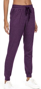 Women's Joggers Pants Active Sweatpants Cotton Tapered Workout Yoga Lounge Track Pants with Pockets
