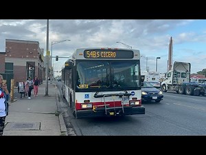 CTA Bus Ride 54B South Cicero From Cermak To Ford City CTA New Flyer D40LF 2008 #1979