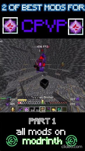 2 of the BEST CPvP Mods To make you better, your game look better #minecraft #cpvp #modrinth #mods