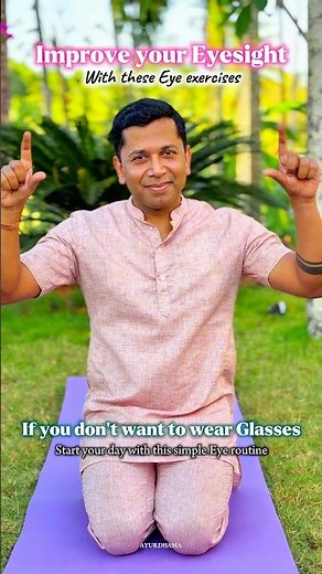Daily Eye Exercises to Reduce Eye Strain & Remove Glasses |Morning Eye Routine🌞| Improve Eyesight |