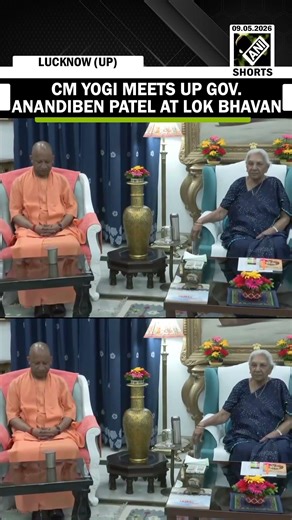 Uttar Pradesh CM Yogi Adityanath meets Gov. Anandiben Patel at Lok Bhavan