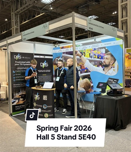 We’re here at Spring Fair today and tomorrow! 💙 Don’t miss the opportunity to speak to one of our team about your frustrations with your till system so we can get the solution perfect for you & your business 👌🏻 #SpringFair #NEC #Birmingham #Hall5 #Stand5E40