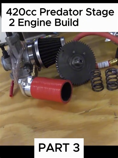 420cc Predator Stage 2 Engine Build ~ Billet Rod, Billet Flywheel & Performance Cam-2 | lavabladez