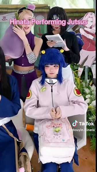 Konoha Stream: Hinata's Jutsu Showcase on Douyin Livestream