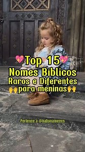 Top 15 nomes bíblicos raros e diferentes para meninas🩷🙌 . . . #nomesdebebes #Deus #maternidade #bebe #maedemenina #baby #biblia #meumundorosa #maedeprimeiraviagem | Baby Names
