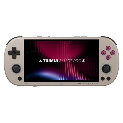 [$90.98] Trimui Smart Pro S Handheld Game Console 4.96-Inch IPS Screen TMR Joystick Allwinner A523 Processor 64G(Gray)