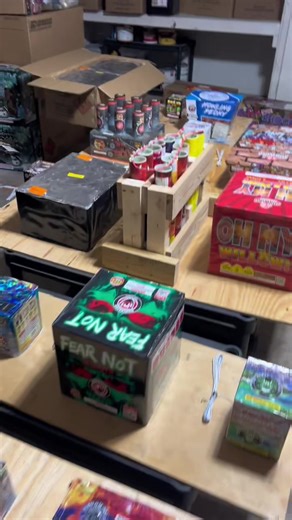 Getting everything laid out for tonight’s show. I hope that everyone has a great time tonight with your friends and family. Be safe and have lots of #fun #viral #trending #fireworks #2026