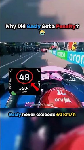 Gasly Got Penalized Without Speeding 😩