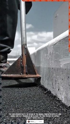 Manual Compactor Tool: Road Edge Asphalt Precision Finishing Innovation #tool #tools #innovation