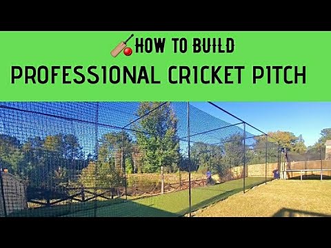 How to Build Professional Cricket Pitch in USA | Backyard Cricket Pitch Making