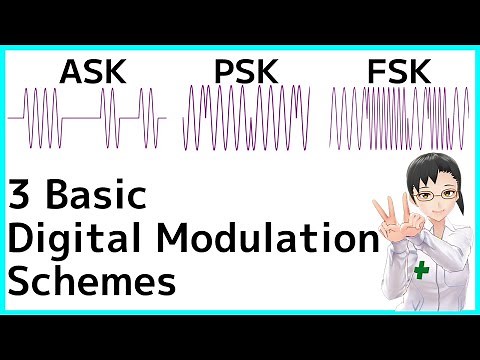 デジタル変調 ASK, PSK, FSK（通信工学）Digital Modulation ASK, PSK, and FSK (communications engineering)