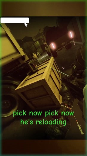 He was in fact not reloading (Ready or not)