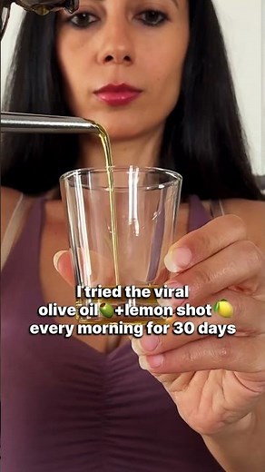 I drank olive oil and lemon for 30 days #healthtips #viraltrend #evooil