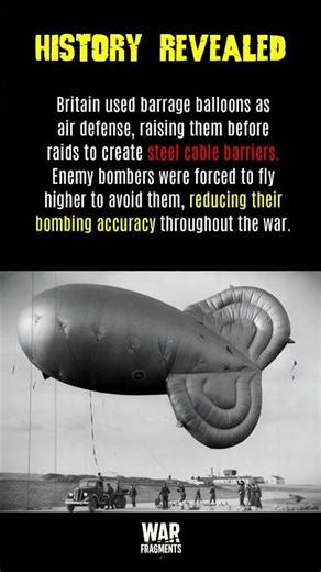 Barrage Balloons Shield Britain’s Skies #history #facts