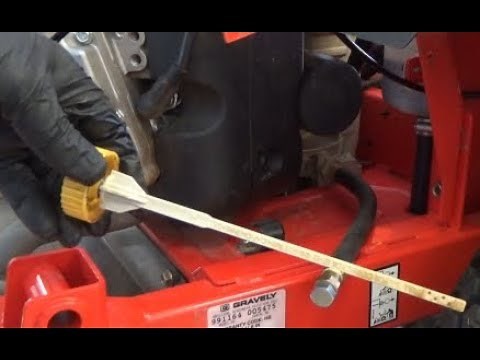 Gravely Zero Turn Engine Oil Change