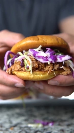 1.3K views · 21 reactions | Fresh spring BBQ made easy with Keystone canned pork! 塞 IG/pancakegawd is serving up pulled pork perfection on a toasted brioche, topped with a crunchy slaw. 襤 Send this to a friend who’s always on the hunt for fresh, fuss-free meals! | Keystone Meats | Facebook