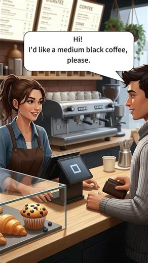 Daily English Conversation: Ordering at a Coffee Shop