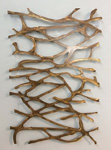 Metal Wall Art Sculpture Abstract Wall Sculpture Metallic Home Decor Patina Steel 48 X 32 - Etsy