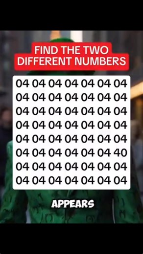 156K views · 1.8K reactions | If you find the two different numbers you are a genius #quiz #riddles #QuizChallenge #usareels #ukreels #canada #switzerland | TechTrix | Facebook
